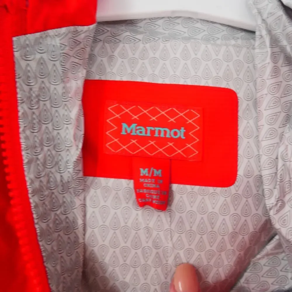 NEW Marmot Girl's Medium PreCip Eco Rain Lightweigt Jacket Victory Red